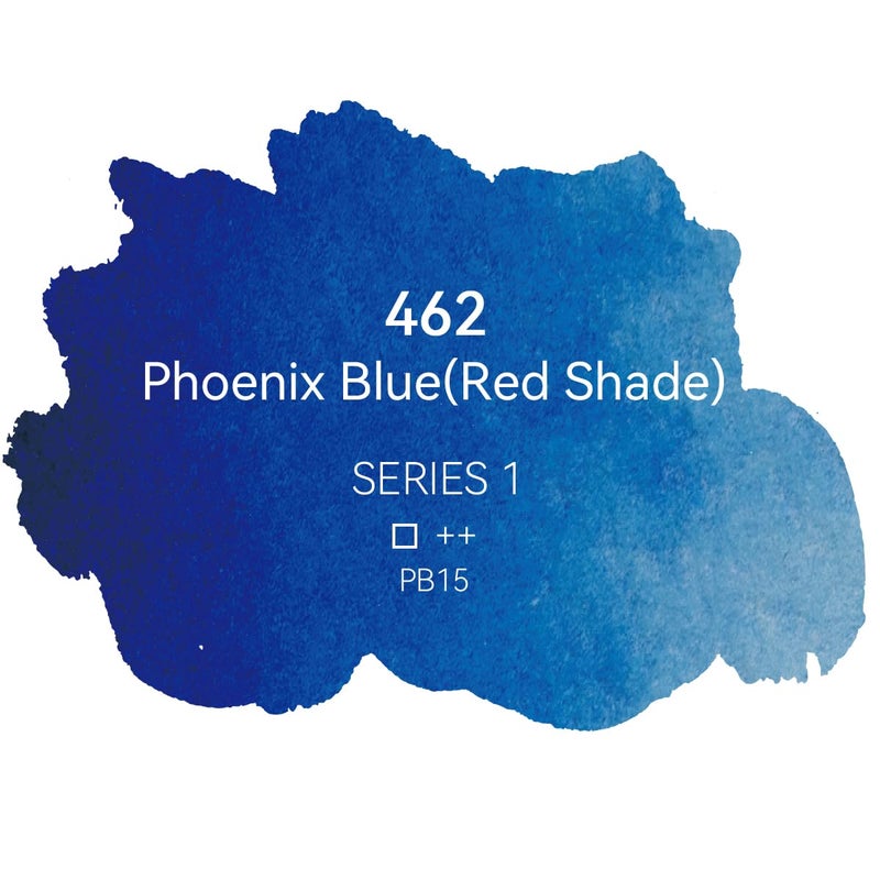 فينيكس طلاء ألوان مائية احترافي من فينيكس - نصف مقلاة بألوان مائية واحدة - أزرق فينيكس (ظل أحمر) 462 - Image 2